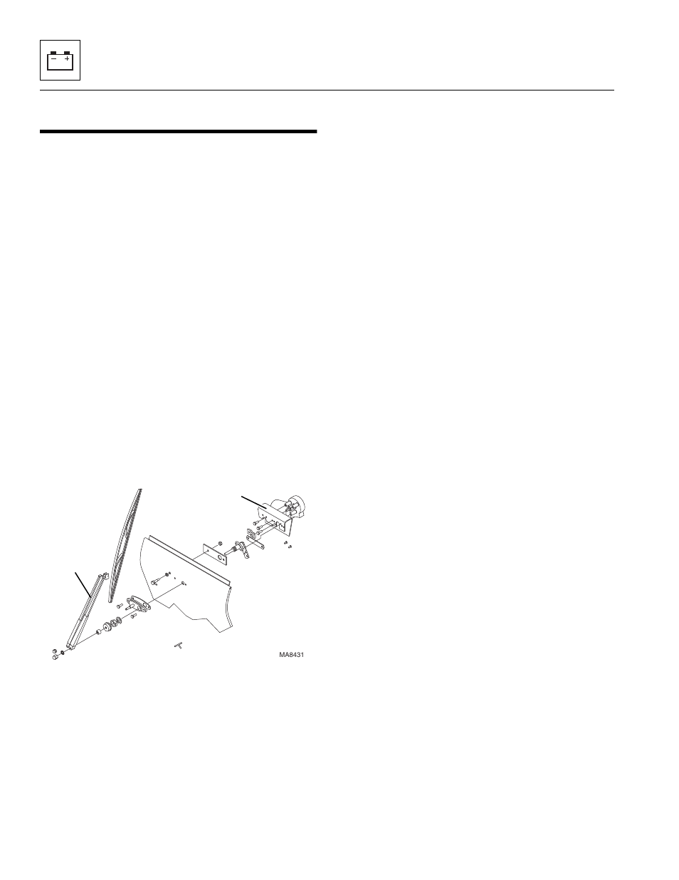 8 window wiper/washer windshield wiper motor, 1 windshield wiper motor, Window wiper/washer windshield wiper motor | Windshield wiper motor | SkyTrak 8042 Service Manual User Manual | Page 196 / 230