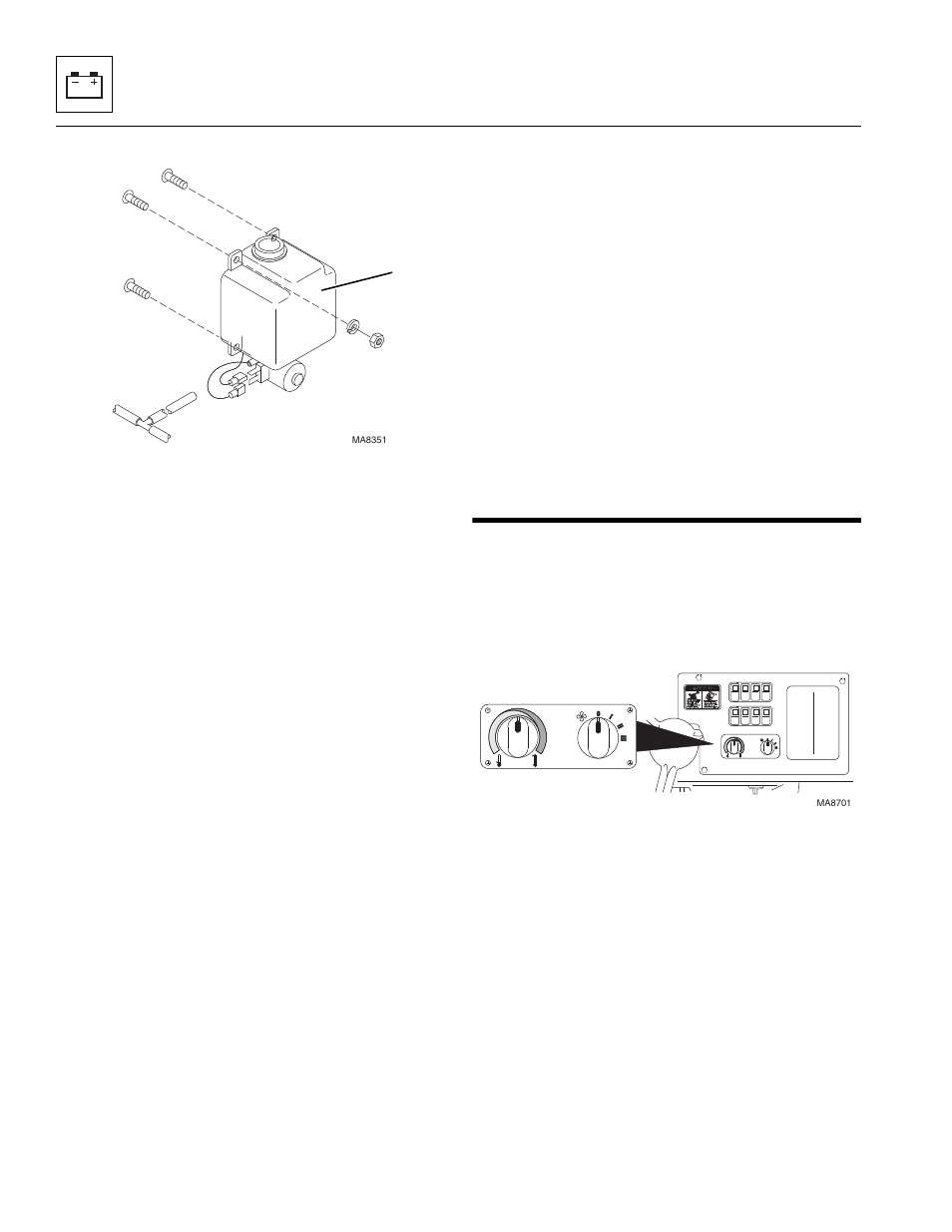 3 windshield washer reservoir, 9 cab heater and fan, 1 cab heater controls | Cab heater and fan, Windshield washer reservoir, Cab heater controls | SkyTrak 8042 Service Manual User Manual | Page 198 / 230