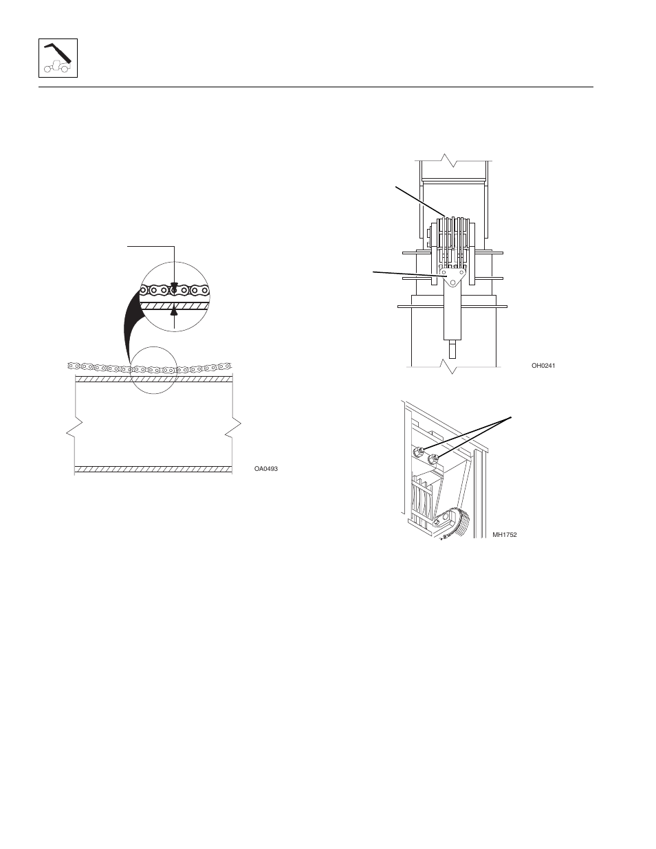 5 boom chain tension check, Boom chain tension check | SkyTrak 8042 Service Manual User Manual | Page 70 / 230