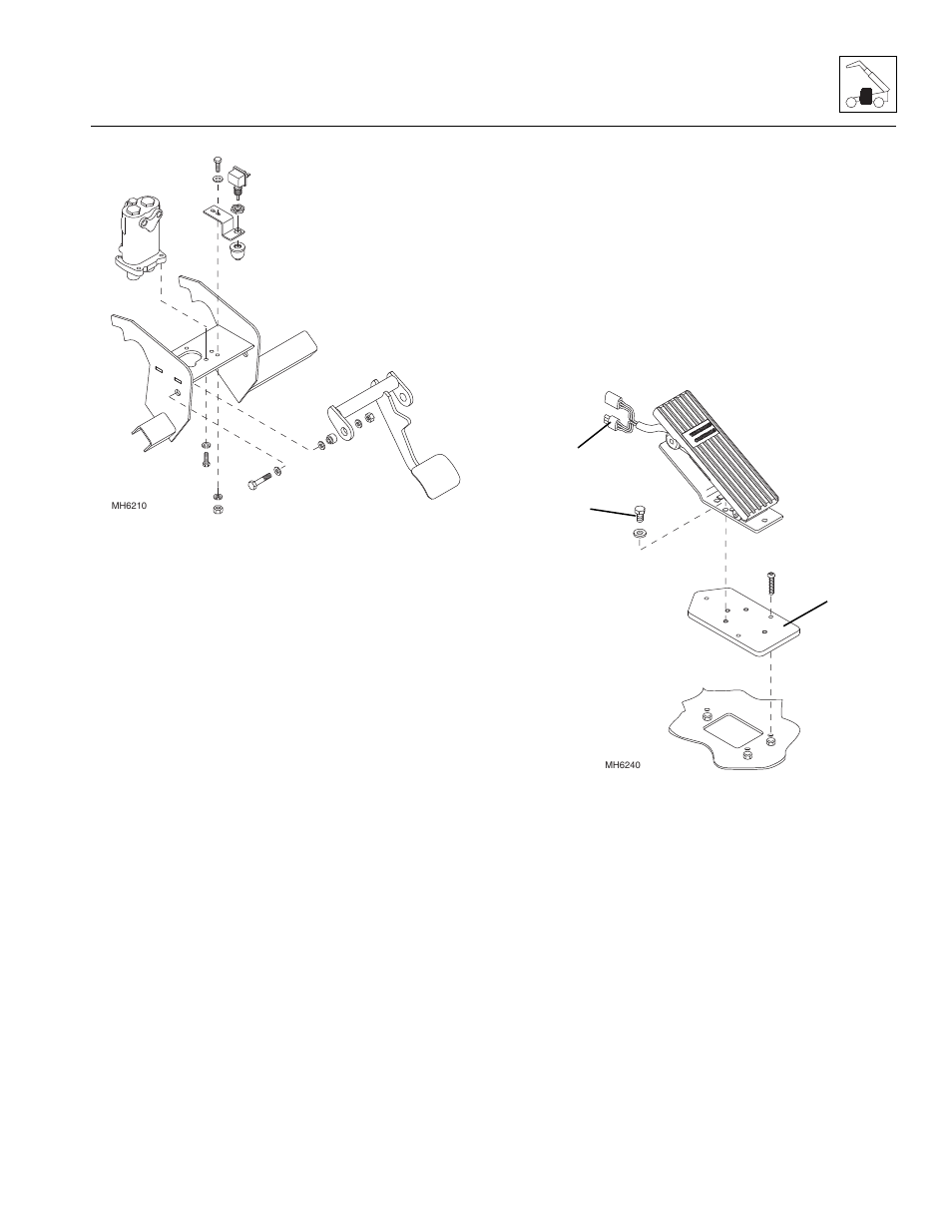 3 throttle pedal, Throttle pedal | SkyTrak 8042 Service Manual User Manual | Page 99 / 230