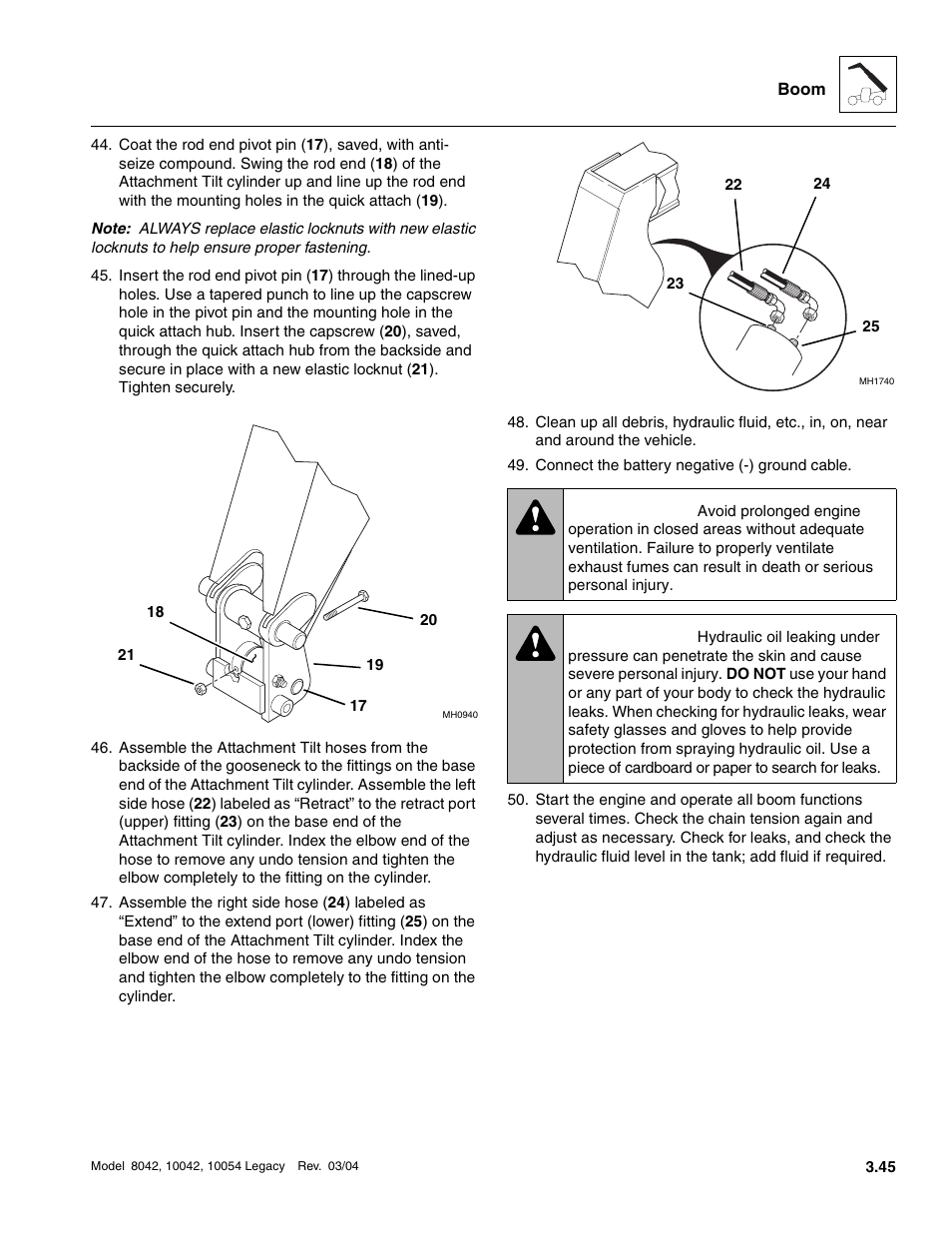 Warning | SkyTrak 8042 Service Manual User Manual | Page 106 / 906