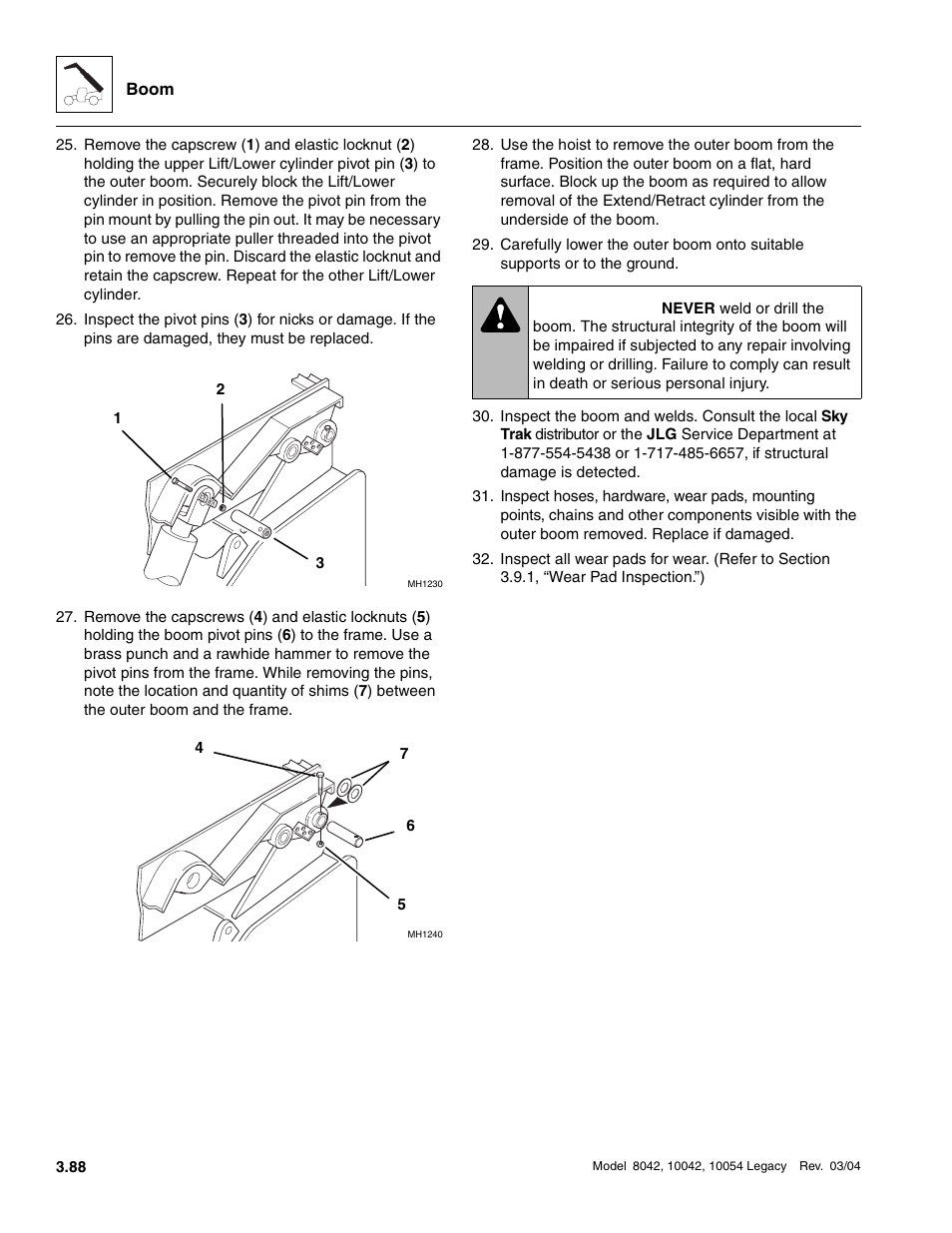 Warning | SkyTrak 8042 Service Manual User Manual | Page 149 / 906