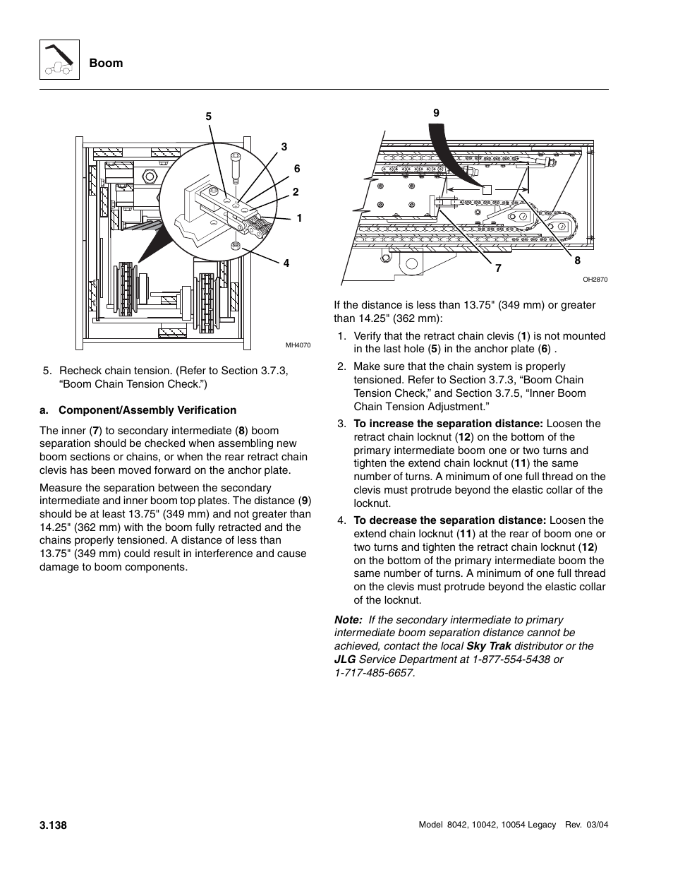 Nut ( 4 ) t | SkyTrak 8042 Service Manual User Manual | Page 199 / 906