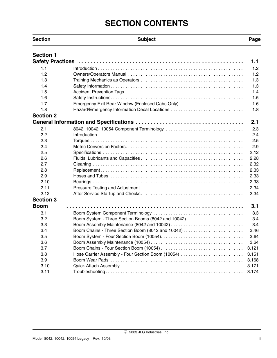 SkyTrak 8042 Service Manual User Manual | Page 2 / 906