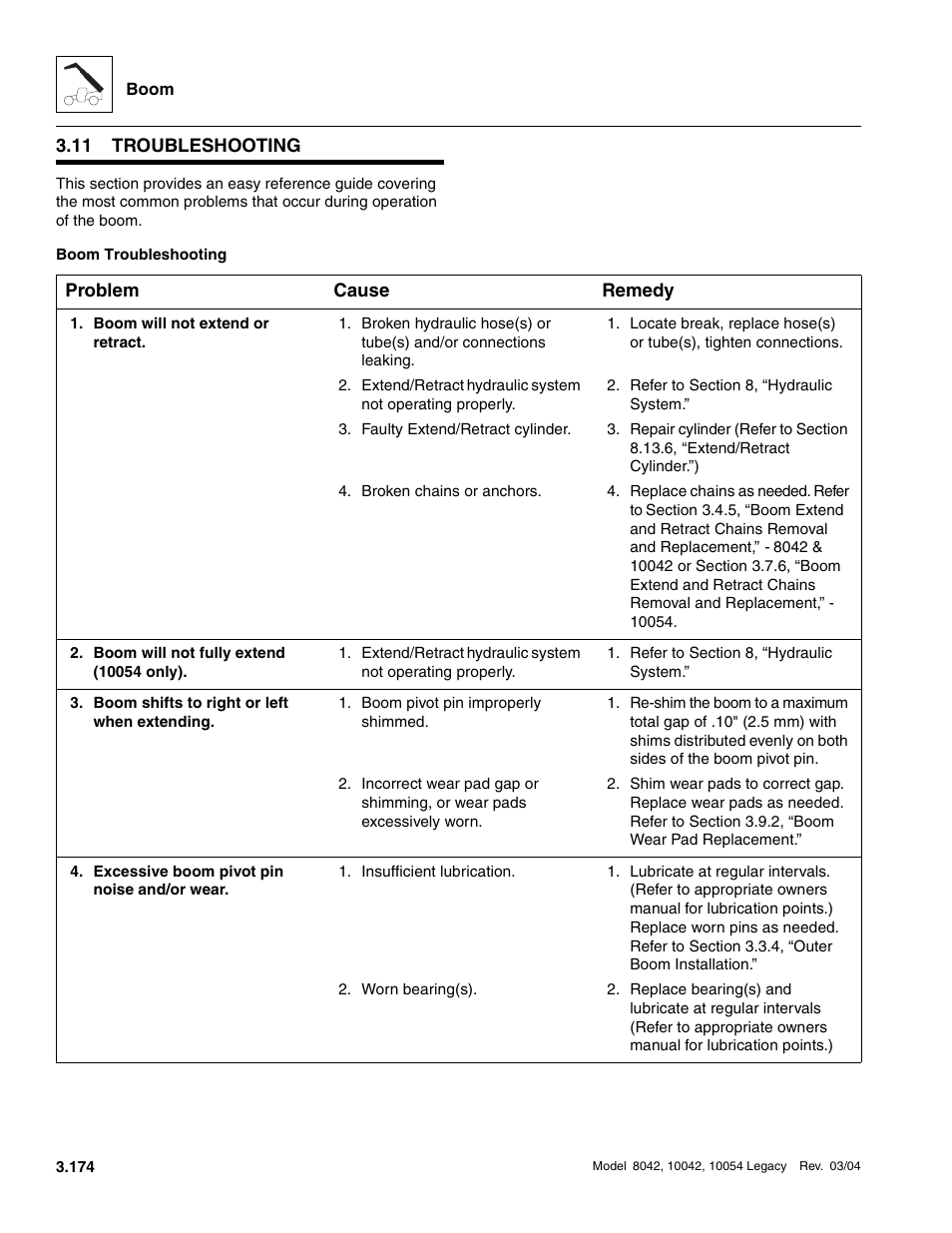 11 troubleshooting, Troubleshooting | SkyTrak 8042 Service Manual User Manual | Page 235 / 906