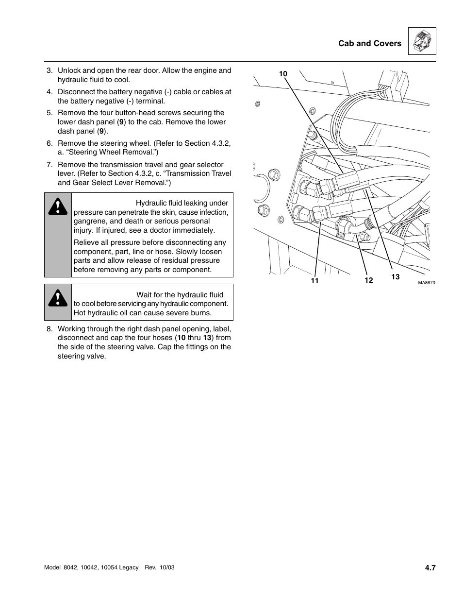 Warning | SkyTrak 8042 Service Manual User Manual | Page 246 / 906