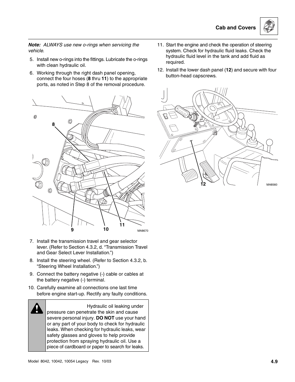 Warning | SkyTrak 8042 Service Manual User Manual | Page 248 / 906