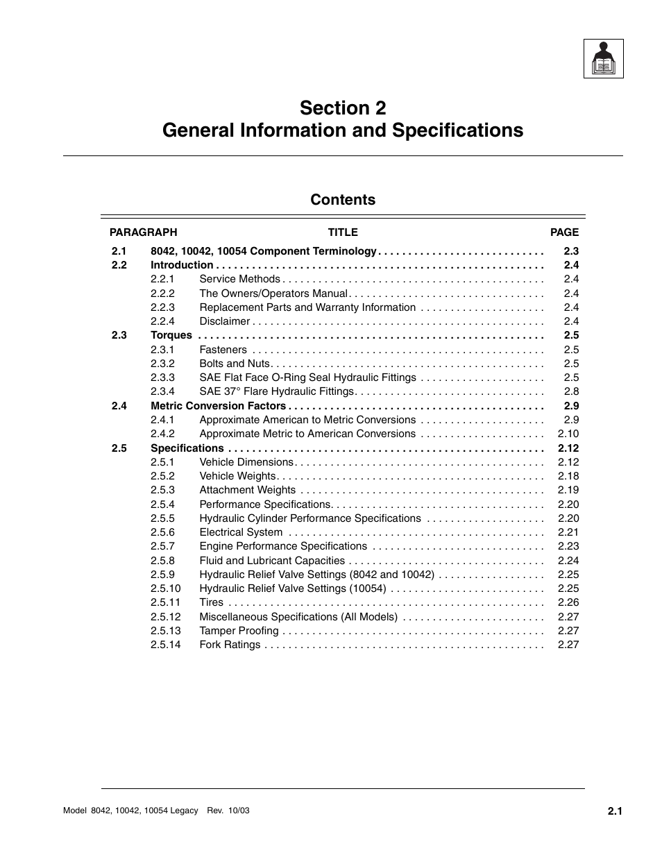 SkyTrak 8042 Service Manual User Manual | Page 26 / 906
