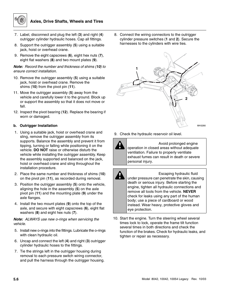 Warning | SkyTrak 8042 Service Manual User Manual | Page 279 / 906