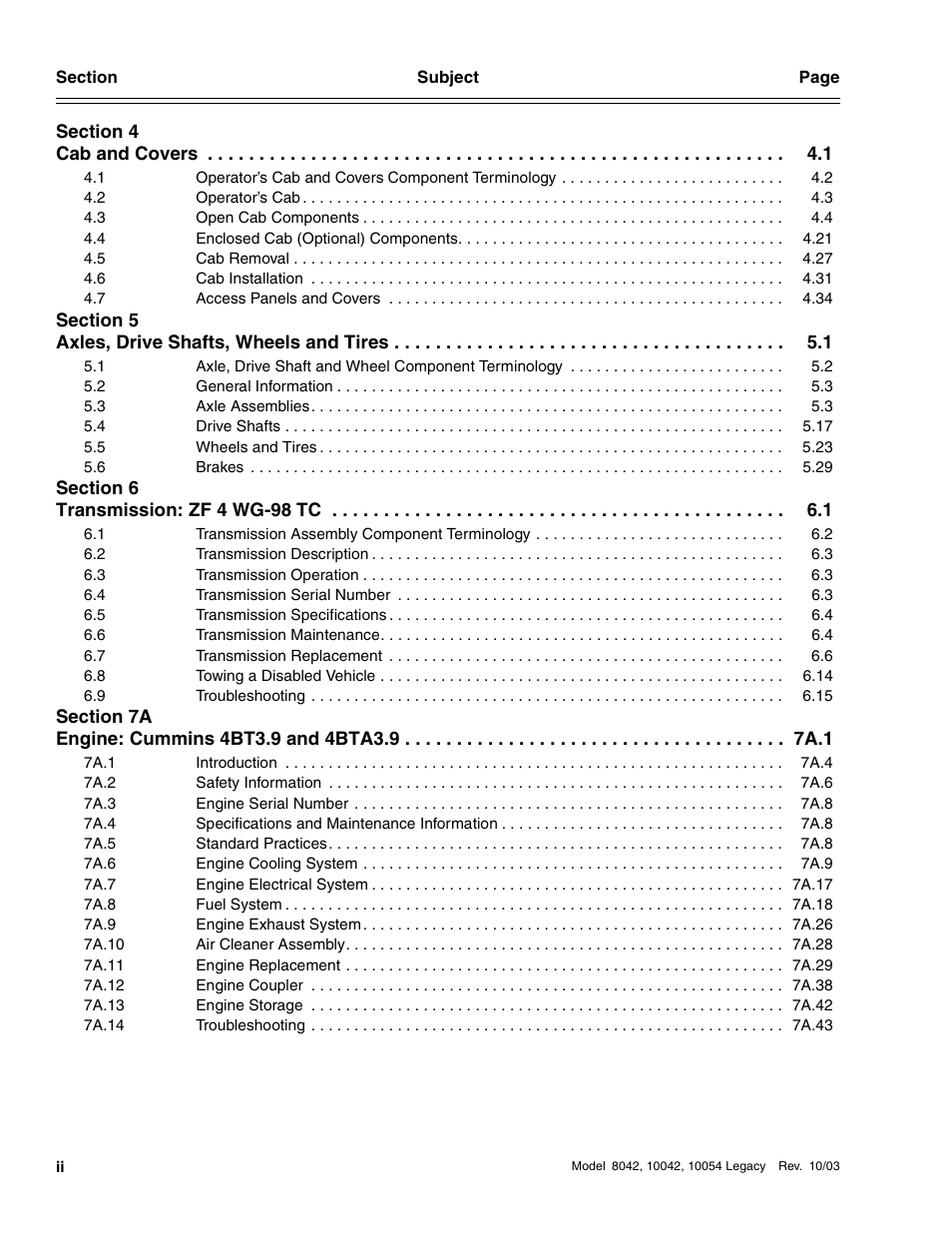 SkyTrak 8042 Service Manual User Manual | Page 3 / 906