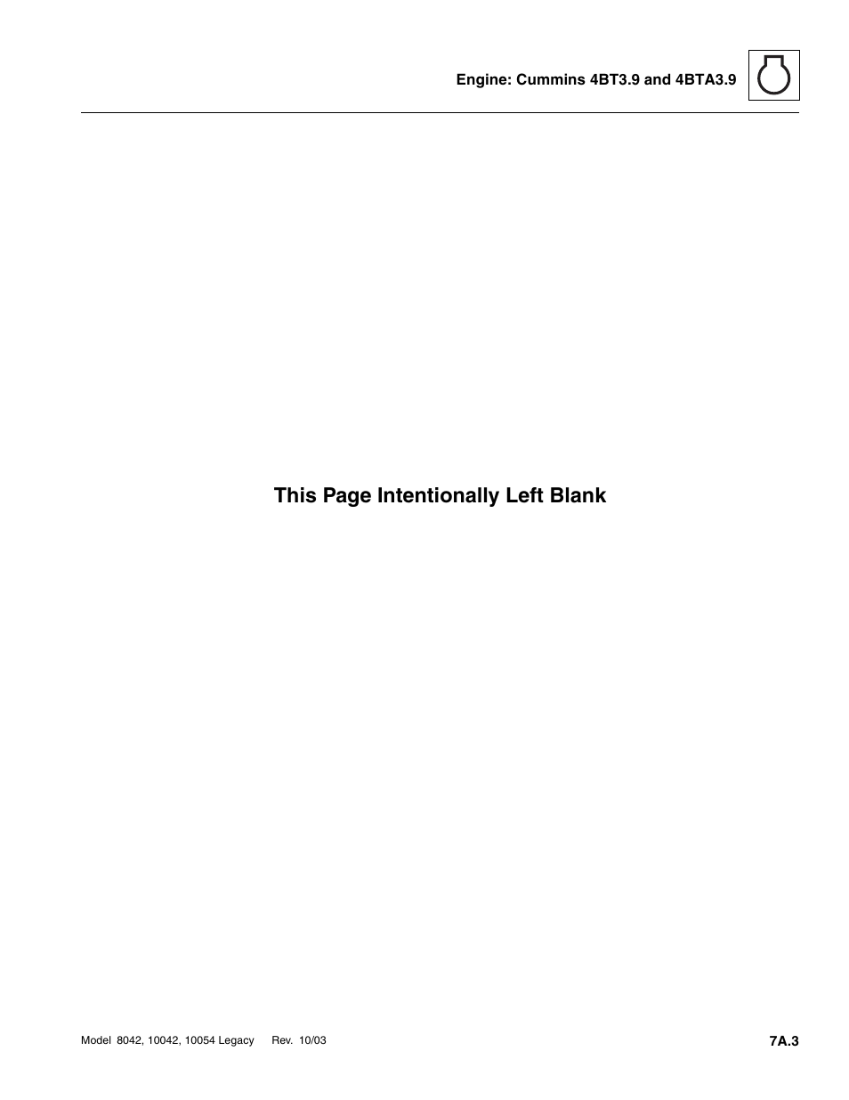 This page intentionally left blank | SkyTrak 8042 Service Manual User Manual | Page 326 / 906