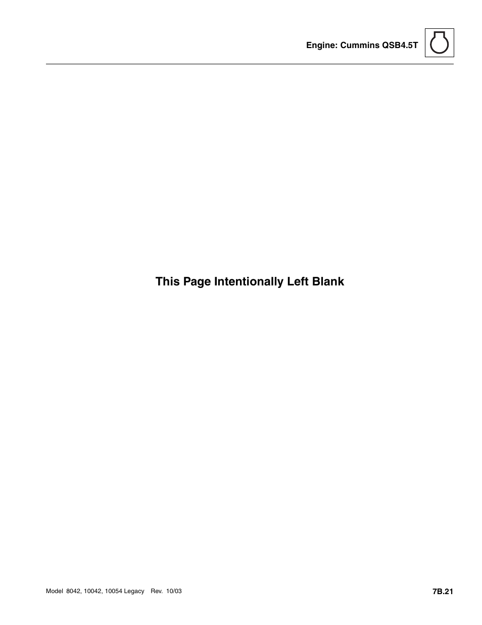 This page intentionally left blank | SkyTrak 8042 Service Manual User Manual | Page 388 / 906