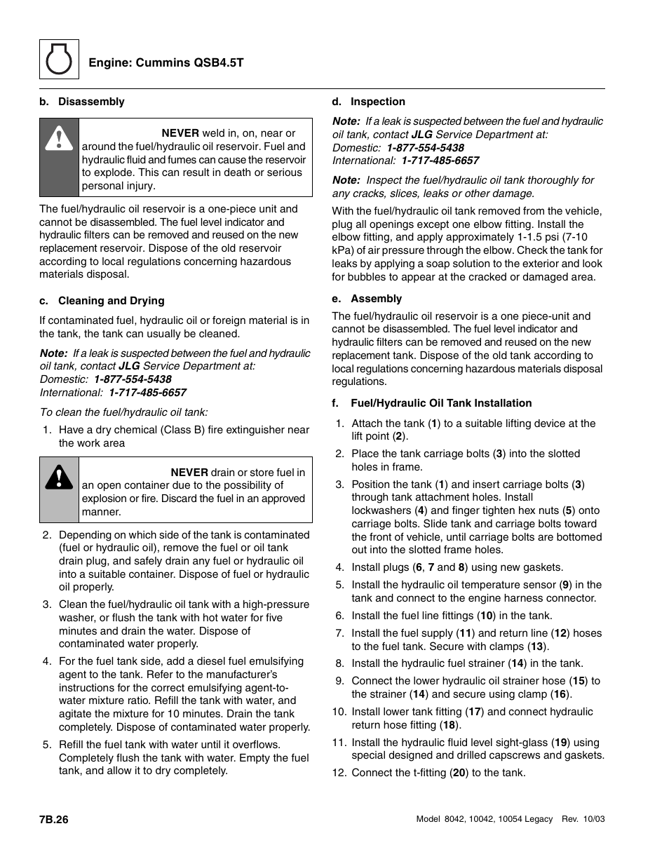 Danger, Warning | SkyTrak 8042 Service Manual User Manual | Page 393 / 906