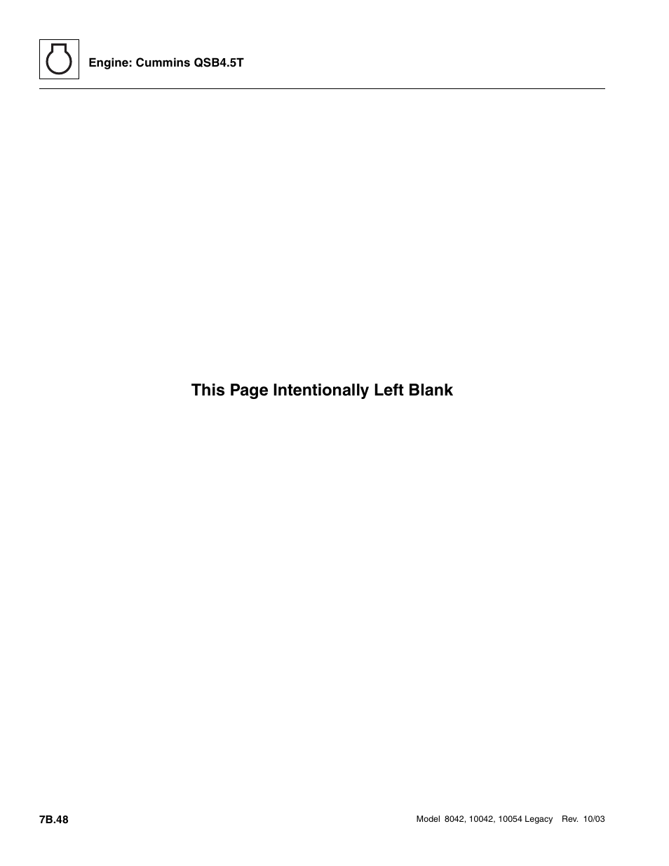 This page intentionally left blank | SkyTrak 8042 Service Manual User Manual | Page 415 / 906