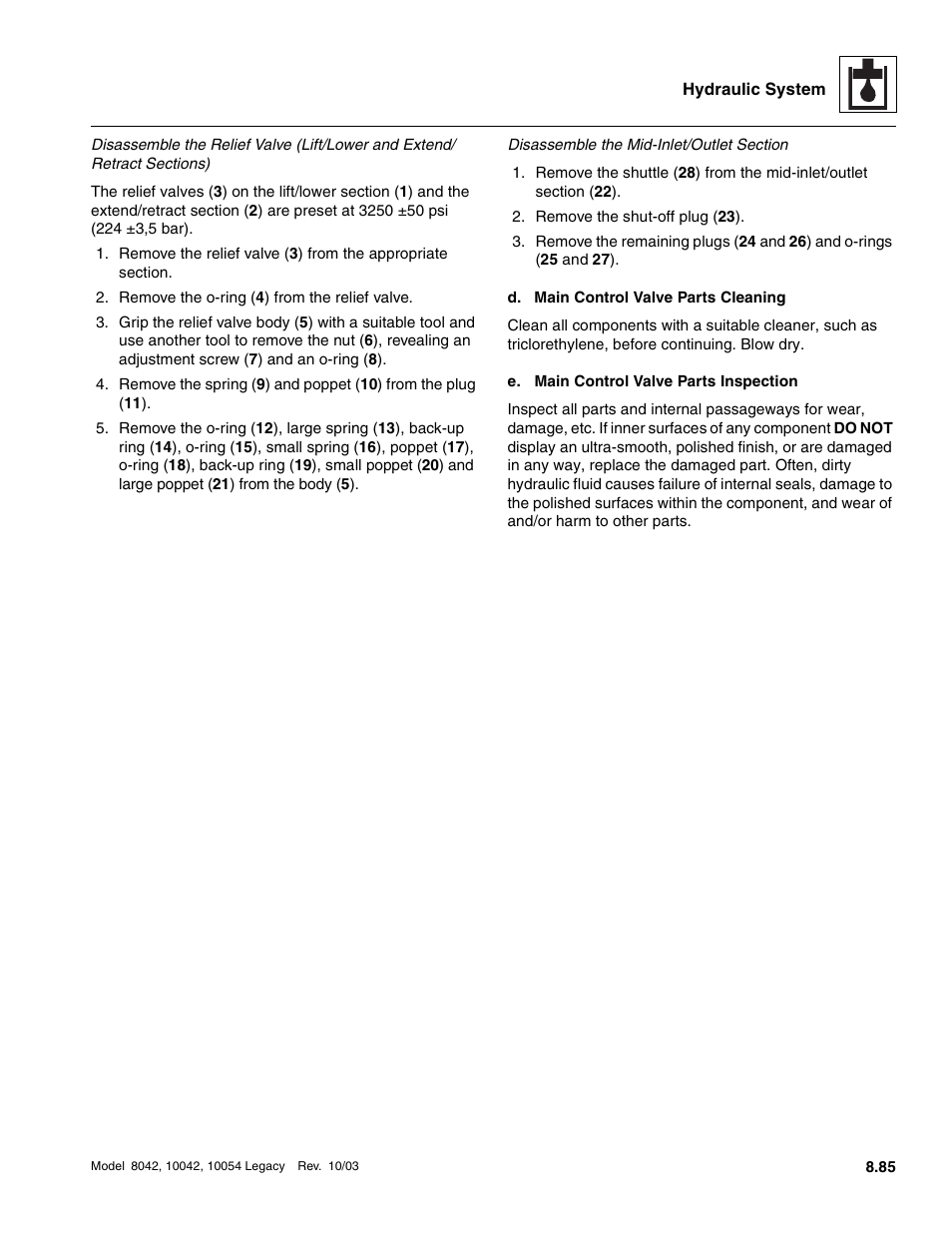 Disassemble | SkyTrak 8042 Service Manual User Manual | Page 500 / 906