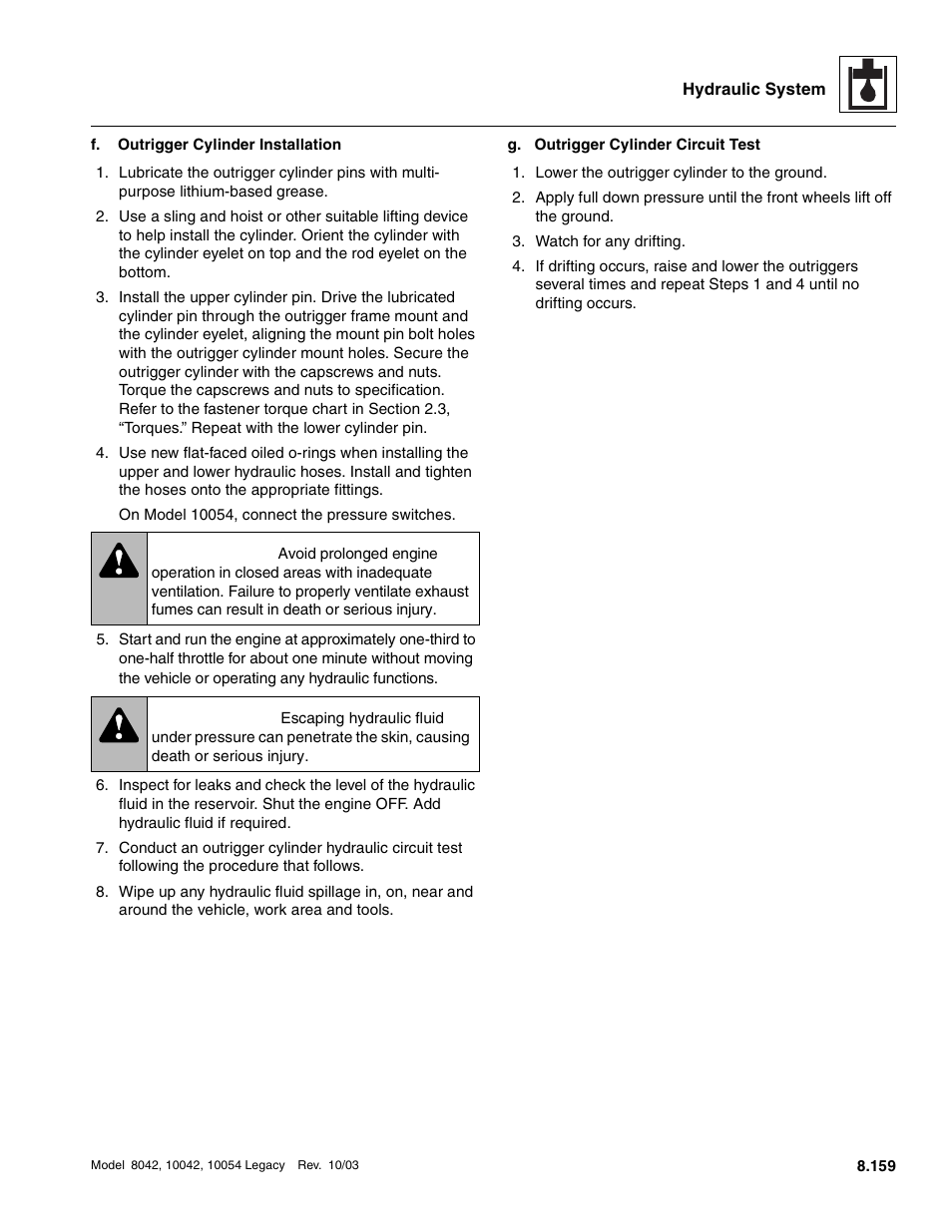 Warning | SkyTrak 8042 Service Manual User Manual | Page 574 / 906