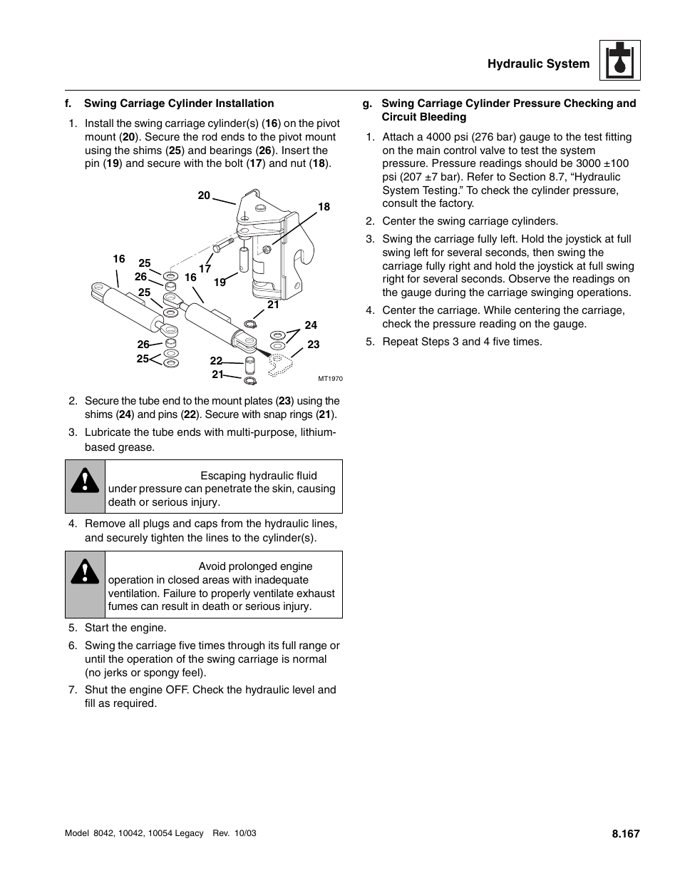 Warning | SkyTrak 8042 Service Manual User Manual | Page 582 / 906