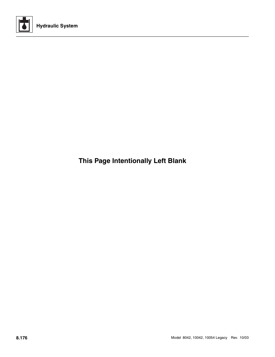 This page intentionally left blank | SkyTrak 8042 Service Manual User Manual | Page 591 / 906