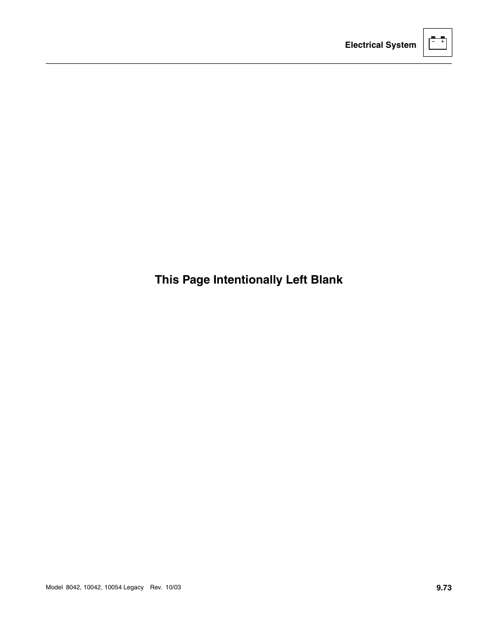 This page intentionally left blank | SkyTrak 8042 Service Manual User Manual | Page 664 / 906
