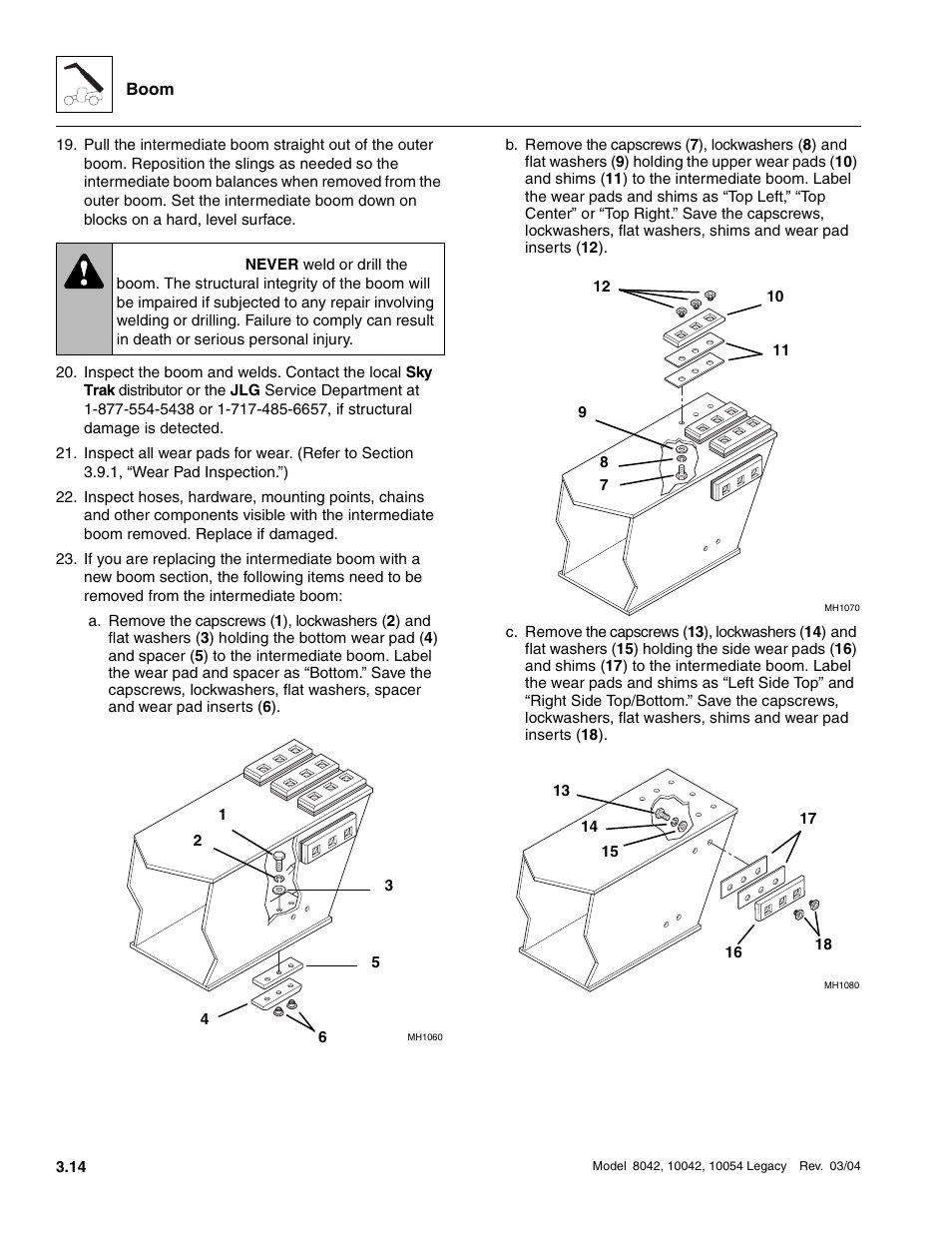 Warning | SkyTrak 8042 Service Manual User Manual | Page 75 / 906