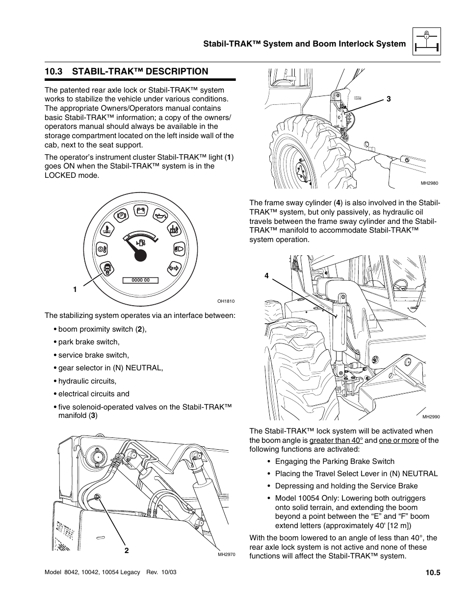 3 stabil-trak™ description, Stabil-trak™ description | SkyTrak 8042 Service Manual User Manual | Page 846 / 906