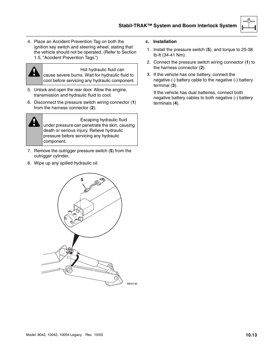 Warning | SkyTrak 8042 Service Manual User Manual | Page 854 / 906