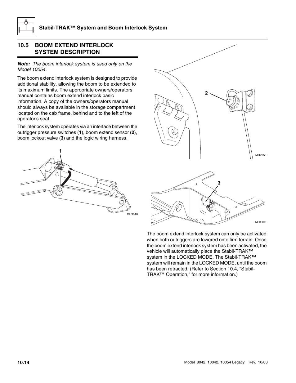 5 boom extend interlock system description, Boom extend interlock system description | SkyTrak 8042 Service Manual User Manual | Page 855 / 906