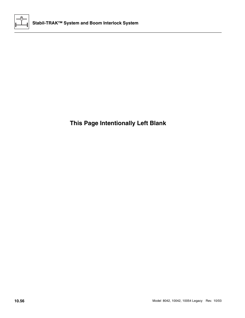 This page intentionally left blank | SkyTrak 8042 Service Manual User Manual | Page 897 / 906