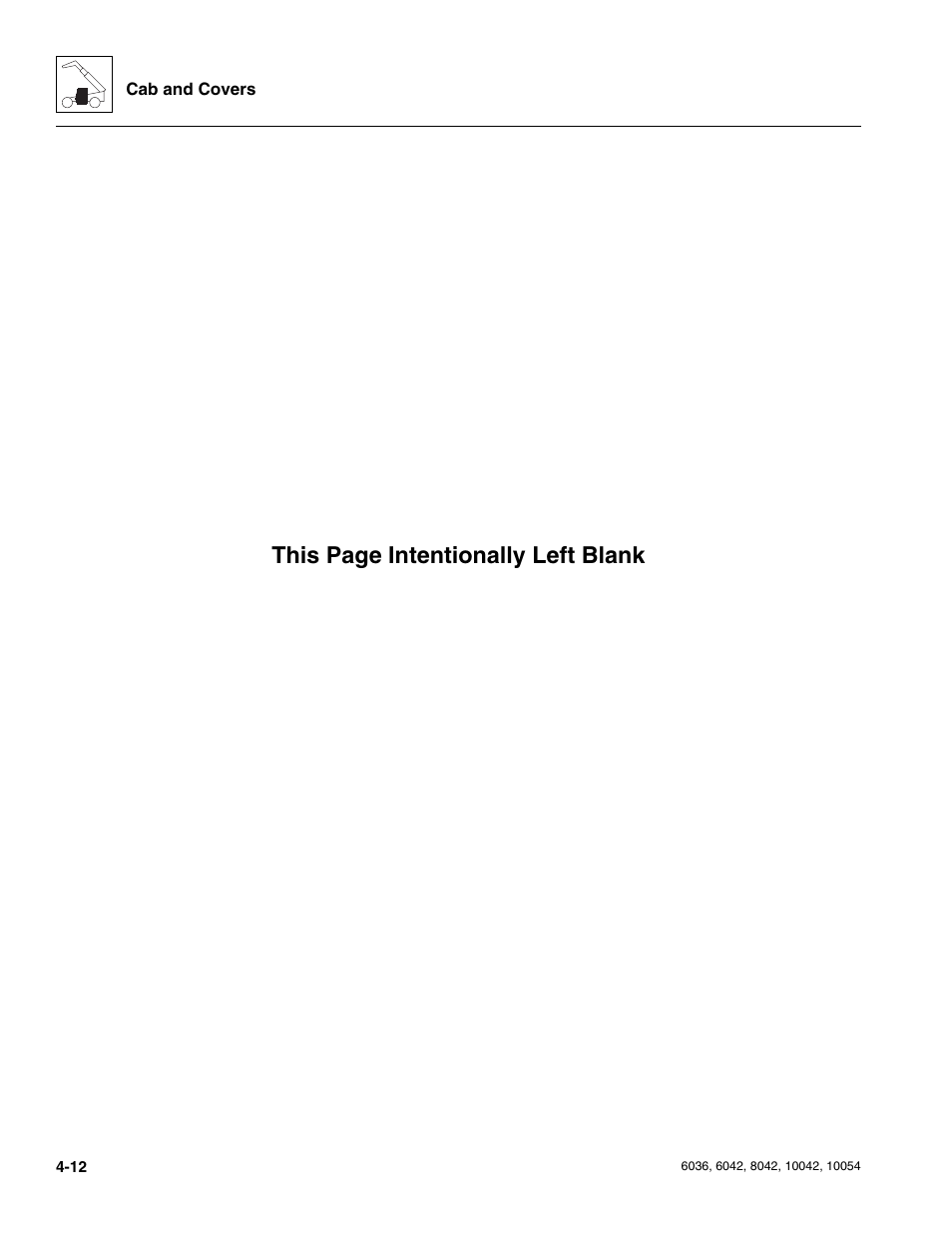 This page intentionally left blank | SkyTrak 6036 Service Manual User Manual | Page 106 / 276