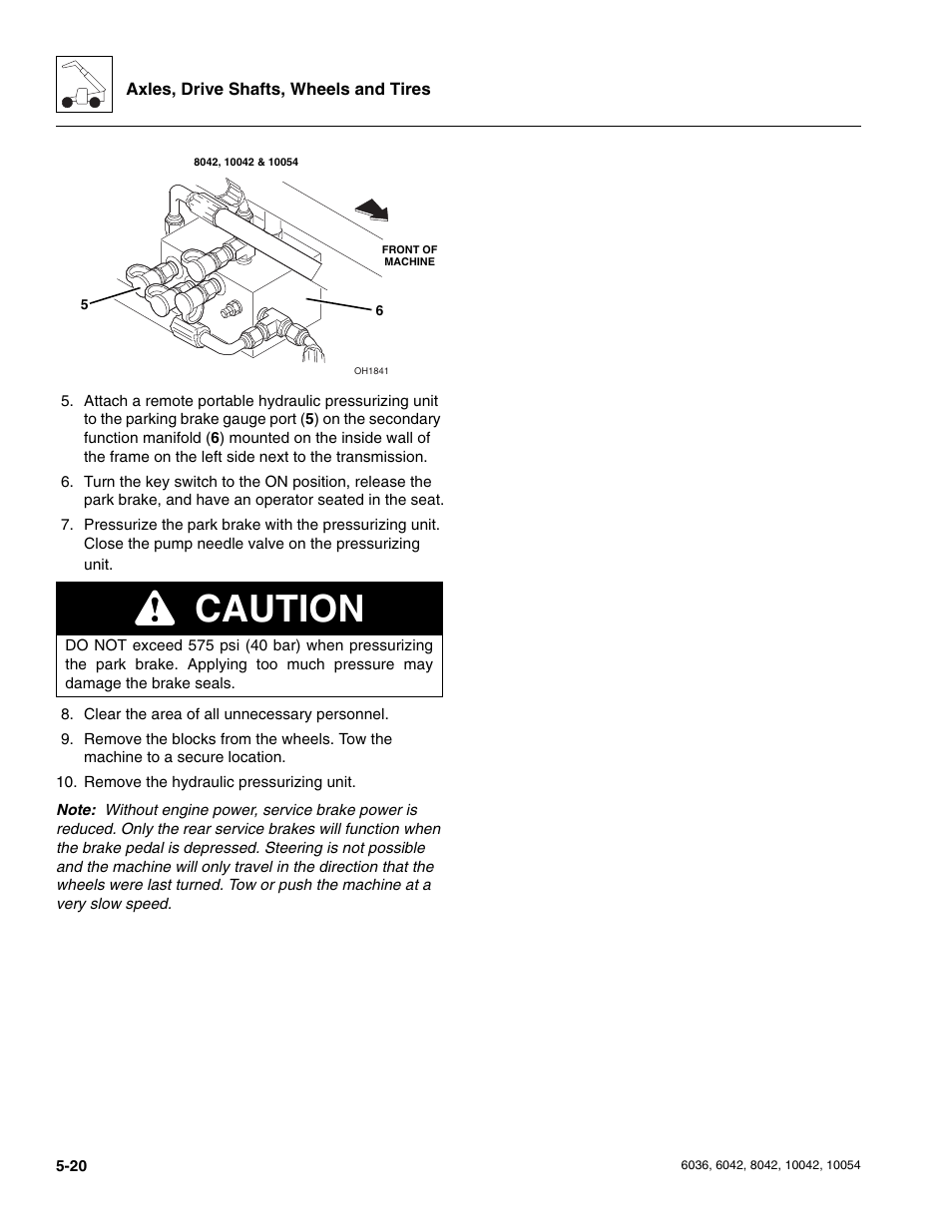 Caution | SkyTrak 6036 Service Manual User Manual | Page 126 / 276