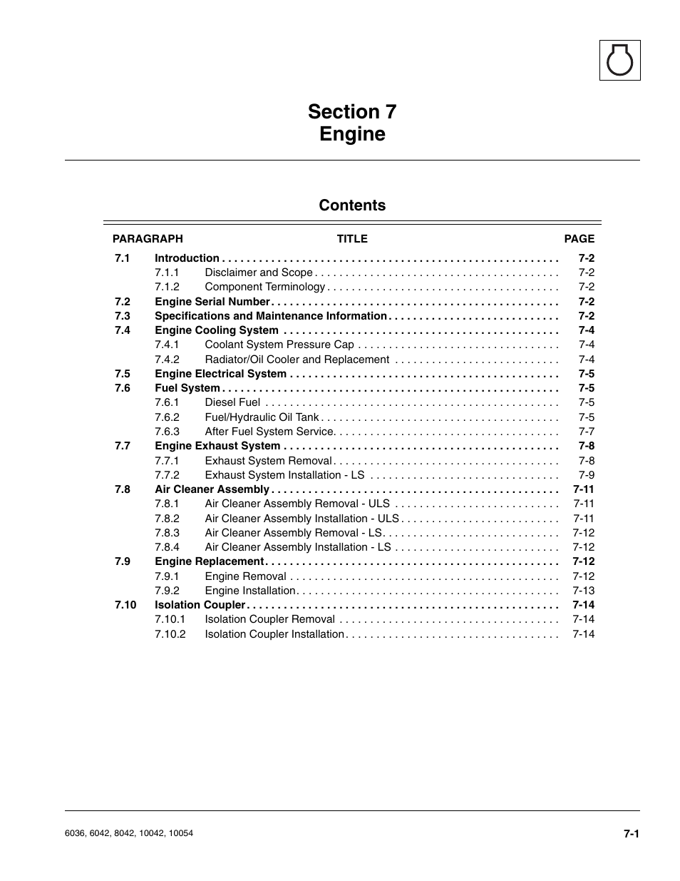 SkyTrak 6036 Service Manual User Manual | Page 137 / 276