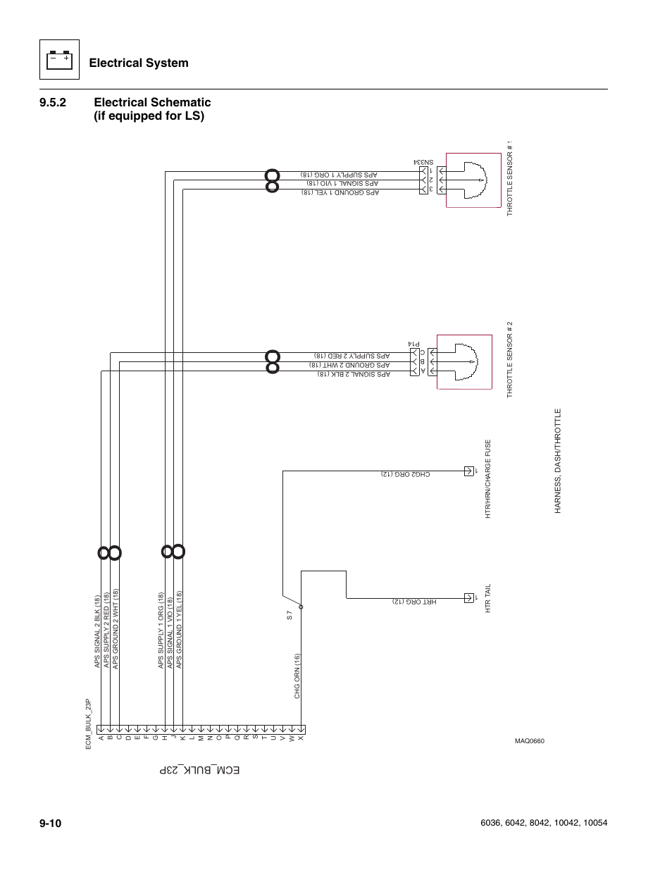2 electrical schematic (if equipped for ls), Electrical schematic (if equipped for ls), Electrical system | SkyTrak 6036 Service Manual User Manual | Page 198 / 276