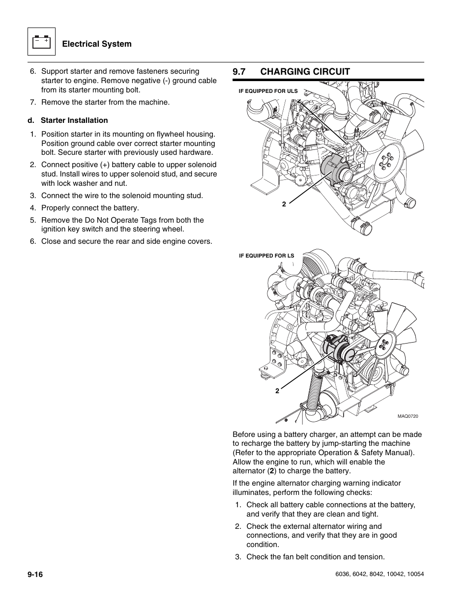 7 charging circuit, Charging circuit | SkyTrak 6036 Service Manual User Manual | Page 204 / 276