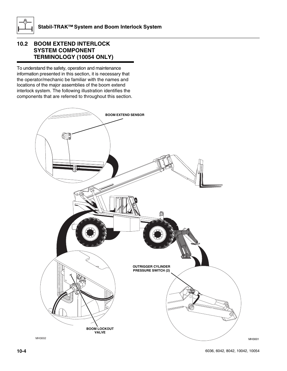 Stabil-trak™ system and boom interlock system | SkyTrak 6036 Service Manual User Manual | Page 232 / 276