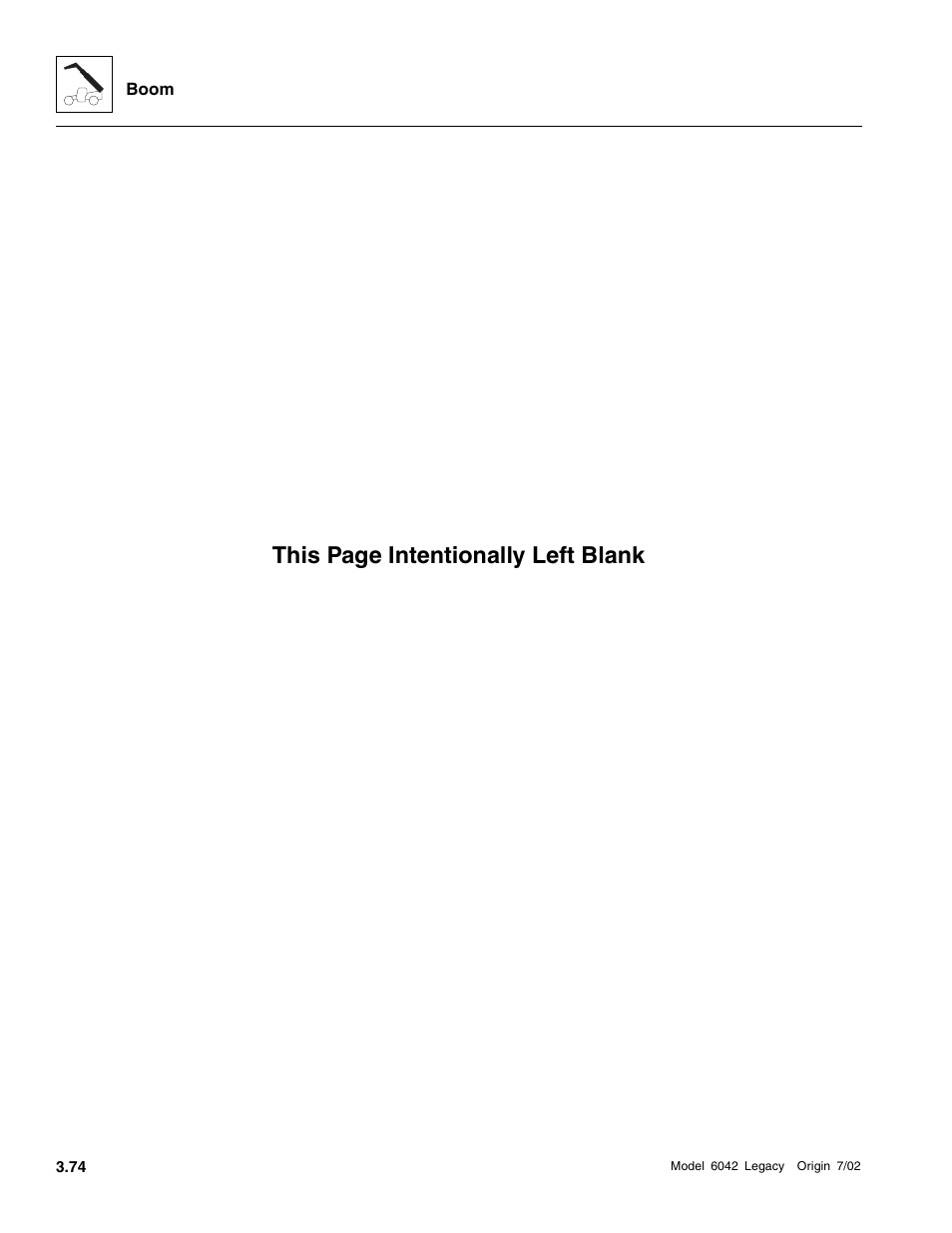 This page intentionally left blank | SkyTrak 6042 Service Manual User Manual | Page 120 / 544