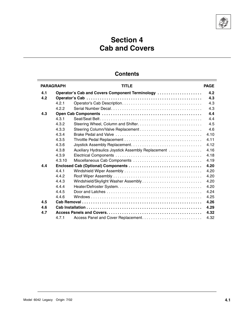 SkyTrak 6042 Service Manual User Manual | Page 121 / 544