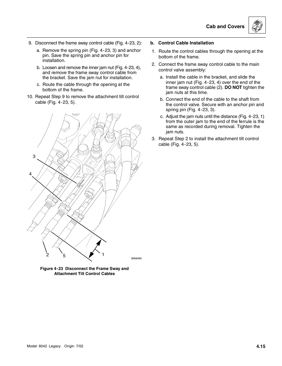 Fig. 4-23 | SkyTrak 6042 Service Manual User Manual | Page 135 / 544