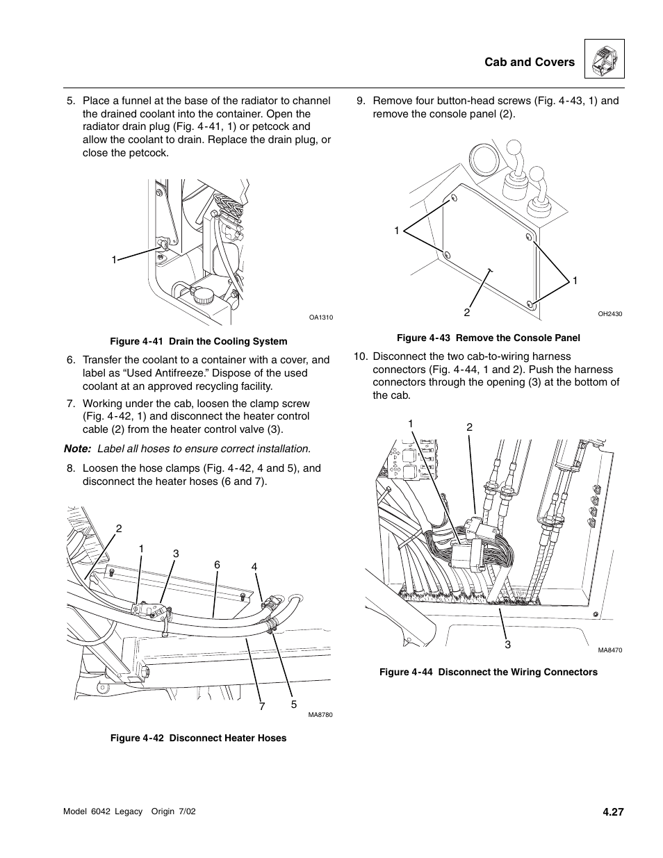 8 app, Ep 9, Fig. 4 -41, 1 | SkyTrak 6042 Service Manual User Manual | Page 147 / 544