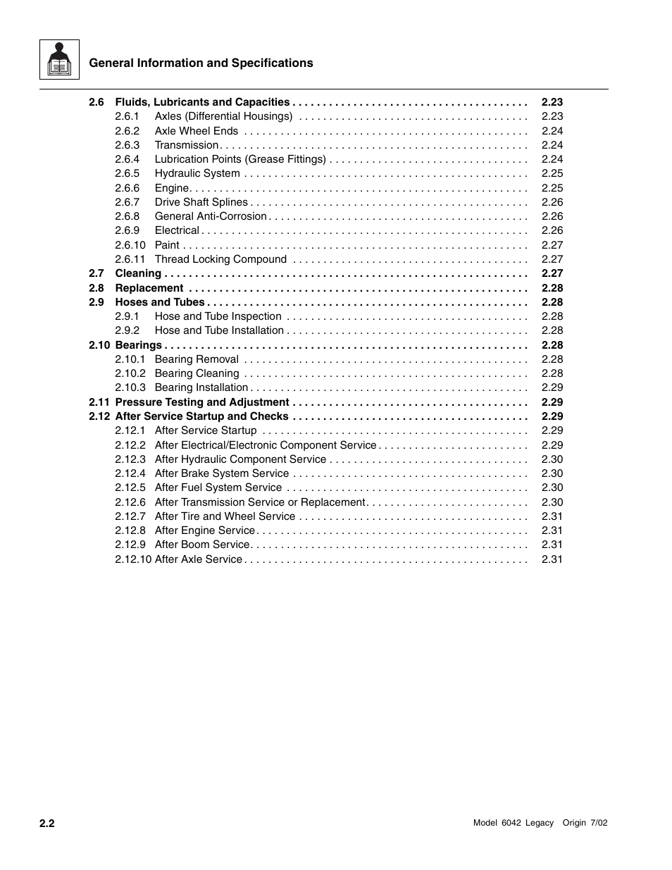 SkyTrak 6042 Service Manual User Manual | Page 16 / 544