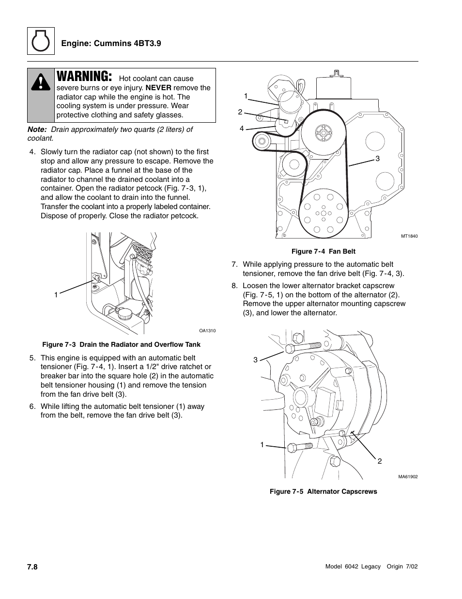 Warning | SkyTrak 6042 Service Manual User Manual | Page 202 / 544