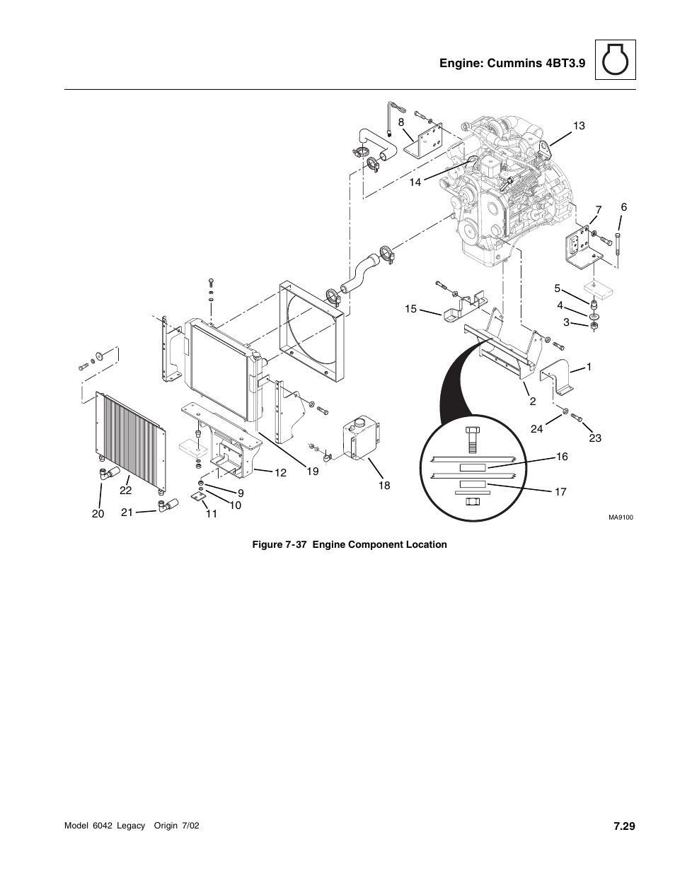 Fig. 7-37, 1, Fig. 7-37, Fig. 7 -37, 2) | T (fig. 7-37, 1, T (fig. 7-37, Fig. 7-37, 2 | SkyTrak 6042 Service Manual User Manual | Page 223 / 544