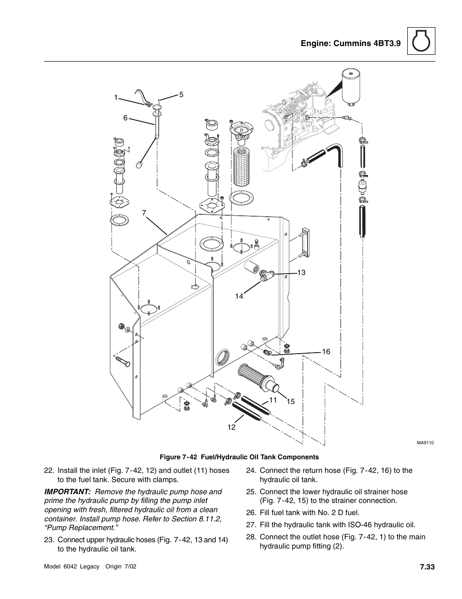 Fig. 7-42, 6, Fig. 7-42, 1 | SkyTrak 6042 Service Manual User Manual | Page 227 / 544