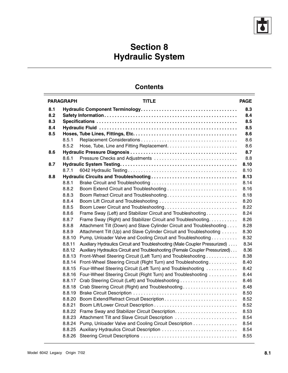 SkyTrak 6042 Service Manual User Manual | Page 233 / 544