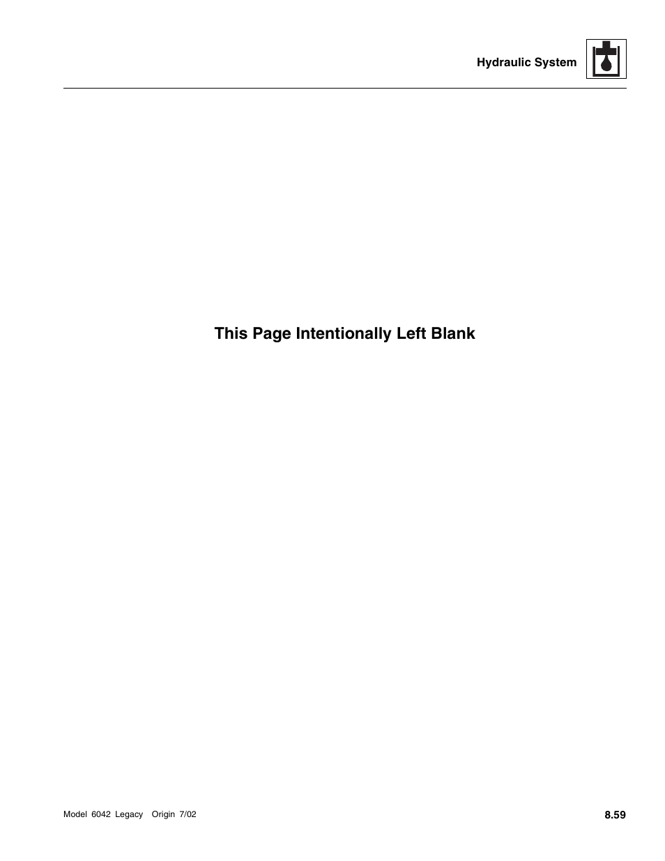 This page intentionally left blank | SkyTrak 6042 Service Manual User Manual | Page 291 / 544