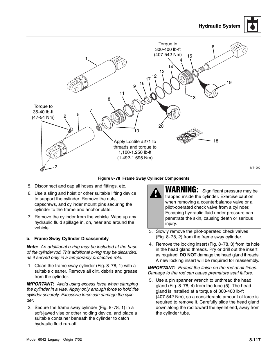 Warning | SkyTrak 6042 Service Manual User Manual | Page 349 / 544