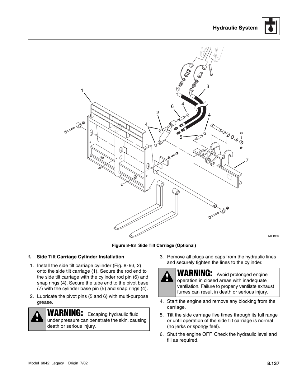Warning | SkyTrak 6042 Service Manual User Manual | Page 369 / 544