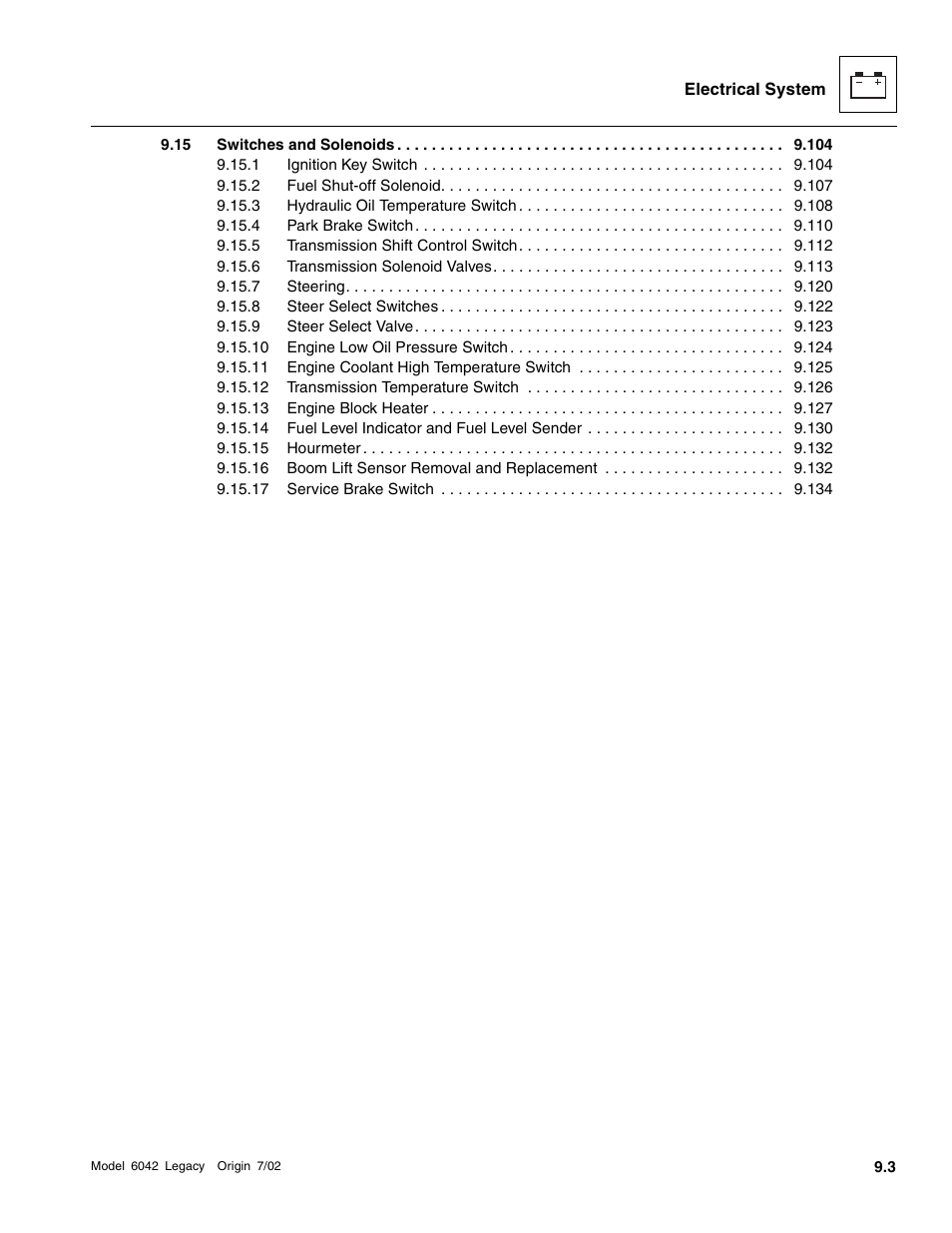SkyTrak 6042 Service Manual User Manual | Page 373 / 544
