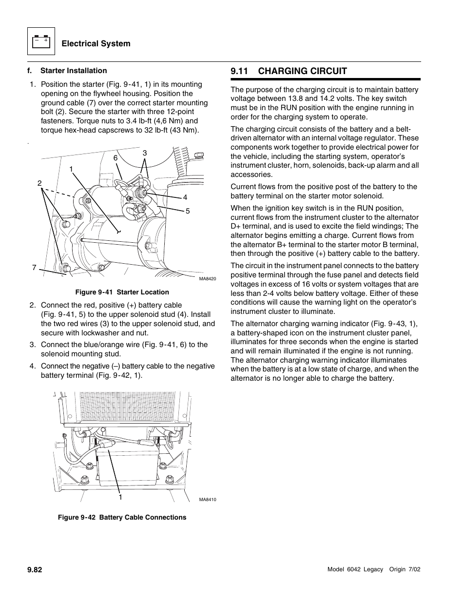 Charging circuit | SkyTrak 6042 Service Manual User Manual | Page 452 / 544