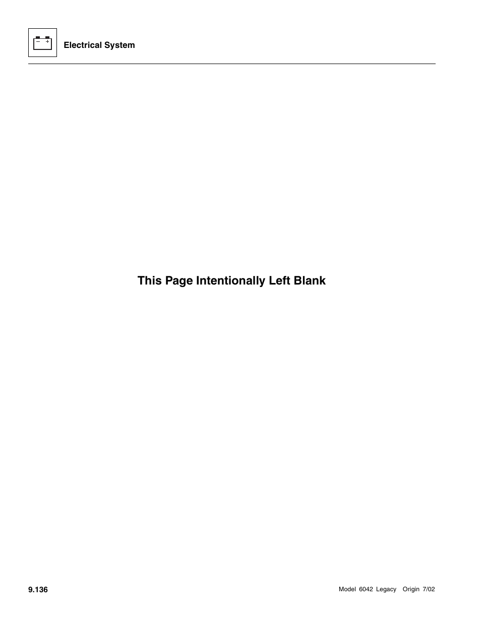 This page intentionally left blank | SkyTrak 6042 Service Manual User Manual | Page 506 / 544