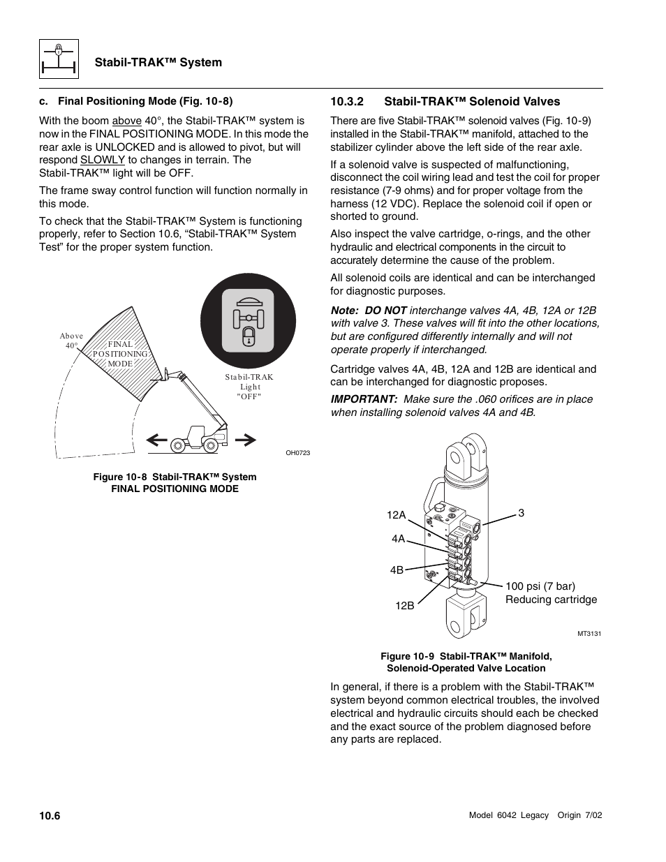 Stabil-trak™ solenoid valves | SkyTrak 6042 Service Manual User Manual | Page 512 / 544